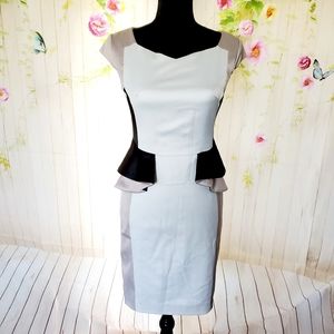 Yuzheng xie hou colorblock peplum dress